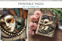 masquerade party digital papers, mardi gras pages Product Image 4