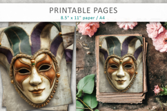 craft paper for carnival projects, mardi gras pages Product Image 3