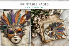 carnival mask printable pages, mardi gras Product Image 5