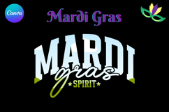 Mardi Gras Canva Frame Fleur De Lis Varsity Sport Add Photo Product Image 1