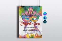 Mardi Gras Party Flyer Template