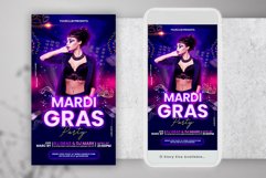 The Mardi Gras Party Instagram Flyer Product Image 2
