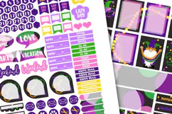 Printable Life Planner Stickers Mardi Gras Masquerade Gnome Product Image 3