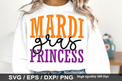Mardi Gras Princess - Mardi Gras SVG Design Product Image 1