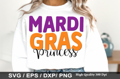 Mardi Gras Princess - Mardi Gras SVG Design Product Image 1