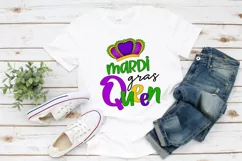 Mardi Gras Queen Sublimation | Mardi Gras Shirt Print Product Image 4