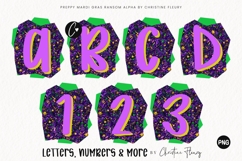 Confetti Mardi Gras Ransom Alpha PNG Clipart Product Image 1