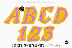 Glitter Mardi Gras Ransom Alpha PNG Clipart Product Image 1