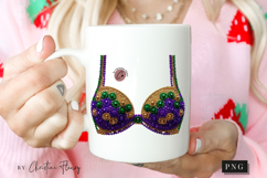 Mardi Gras Rhinestone Bra PNG | Mardi Gras Png Product Image 2