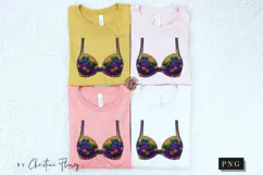 Mardi Gras Rhinestone Bra PNG | Mardi Gras Png Product Image 5