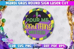 Mardi Gras Round Signs Laser Cut Bundle |3D Mardi Gras Decor Product Image 10