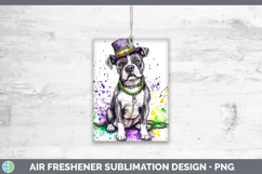 GorgeousMardi Gras Splash Dogs Air Freshener design.