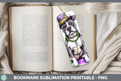 GorgeousMardi Gras Splash Dogs Bookmark design.