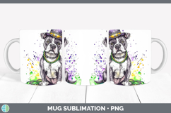 GorgeousMardi Gras Splash Dogs Mug Wrap design.