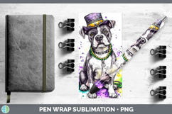 GorgeousMardi Gras Splash Dogs Pen Wrap design.