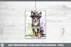 GorgeousMardi Gras Splash Dogs Air Freshener design.