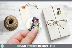 GorgeousMardi Gras Splash Dogs Stickers design.