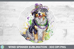 GorgeousMardi Gras Splash Dogs Wind Spinner design.