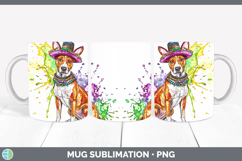 GorgeousMardi Gras Splash Dogs Mug Wrap design.