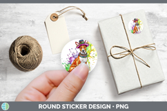 GorgeousMardi Gras Splash Dogs Stickers design.