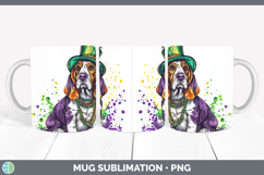 GorgeousMardi Gras Splash Dogs Mug Wrap design.
