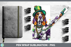 GorgeousMardi Gras Splash Dogs Pen Wrap design.