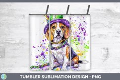 GorgeousMardi Gras Splash Dogs Tumbler design.