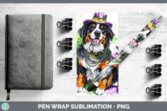 GorgeousMardi Gras Splash Dogs Pen Wrap design.