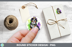 GorgeousMardi Gras Splash Dogs Stickers design.