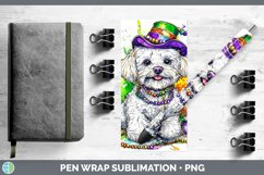 GorgeousMardi Gras Splash Dogs Pen Wrap design.