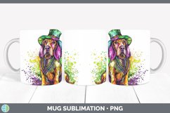 GorgeousMardi Gras Splash Dogs Mug Wrap design.
