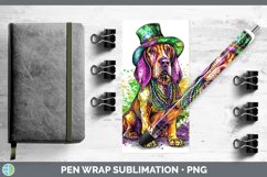 GorgeousMardi Gras Splash Dogs Pen Wrap design.