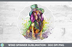 GorgeousMardi Gras Splash Dogs Wind Spinner design.