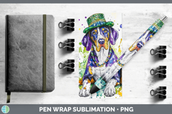 GorgeousMardi Gras Splash Dogs Pen Wrap design.