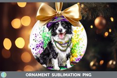 GorgeousMardi Gras Splash Dogs Ornament design.