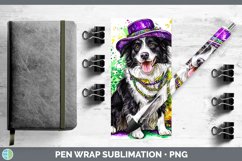 GorgeousMardi Gras Splash Dogs Pen Wrap design.