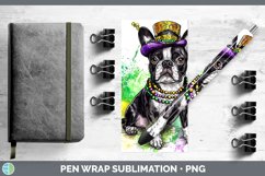 GorgeousMardi Gras Splash Dogs Pen Wrap design.