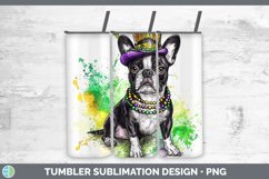 GorgeousMardi Gras Splash Dogs Tumbler design.
