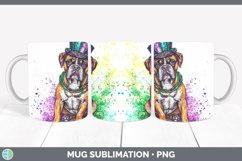 GorgeousMardi Gras Splash Dogs Mug Wrap design.