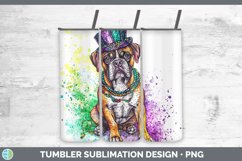 GorgeousMardi Gras Splash Dogs Tumbler design.