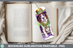 GorgeousMardi Gras Splash Dogs Bookmark design.