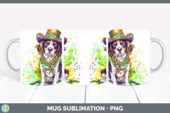 GorgeousMardi Gras Splash Dogs Mug Wrap design.