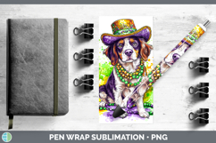 GorgeousMardi Gras Splash Dogs Pen Wrap design.
