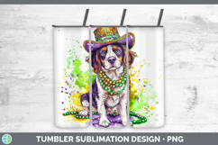 GorgeousMardi Gras Splash Dogs Tumbler design.