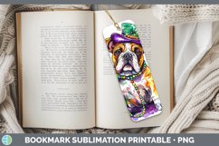 GorgeousMardi Gras Splash Dogs Bookmark design.