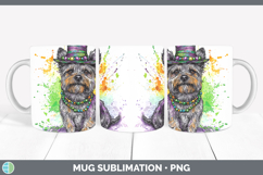GorgeousMardi Gras Splash Dogs Mug Wrap design.