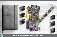 GorgeousMardi Gras Splash Dogs Pen Wrap design.
