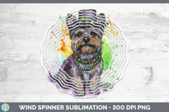 GorgeousMardi Gras Splash Dogs Wind Spinner design.
