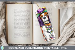 GorgeousMardi Gras Splash Dogs Bookmark design.