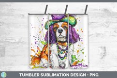 GorgeousMardi Gras Splash Dogs Tumbler design.